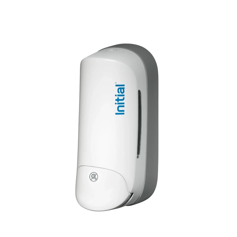 Signature manual hand sanitiser white side