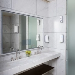 Signature manual hand sanitiser white in situ